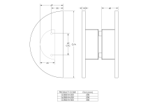 Semi-circle Niki pull handle